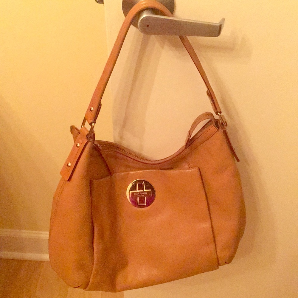 Kate Spade tan hobo bag
